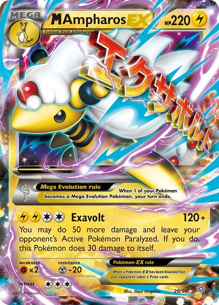 Image for M Ampharos EX (28/98) (XY - Ancient Origins) (AOR) - Pokemon