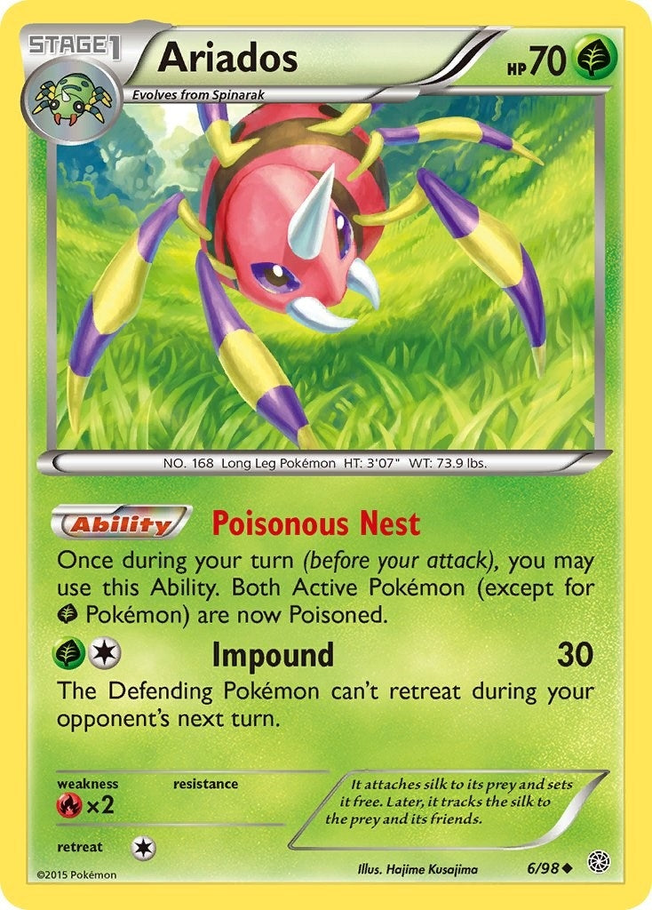 Image for Ariados (6/98) (XY - Ancient Origins) (AOR) - Pokemon