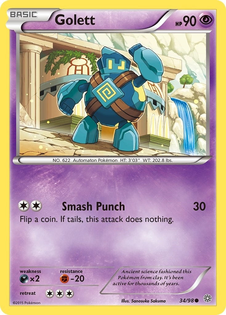 Image for Golett (34/98) (XY - Ancient Origins) (AOR) - Pokemon