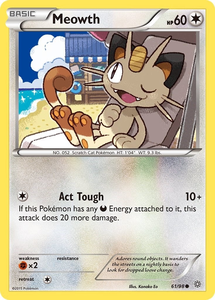 Image for Meowth (61/98) (XY - Ancient Origins) (AOR) - Pokemon