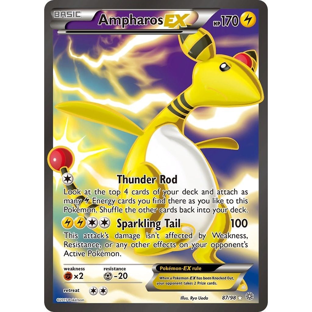 Image for Ampharos EX (87 Full Art) (87/98) (XY - Ancient Origins) - Pokemon
