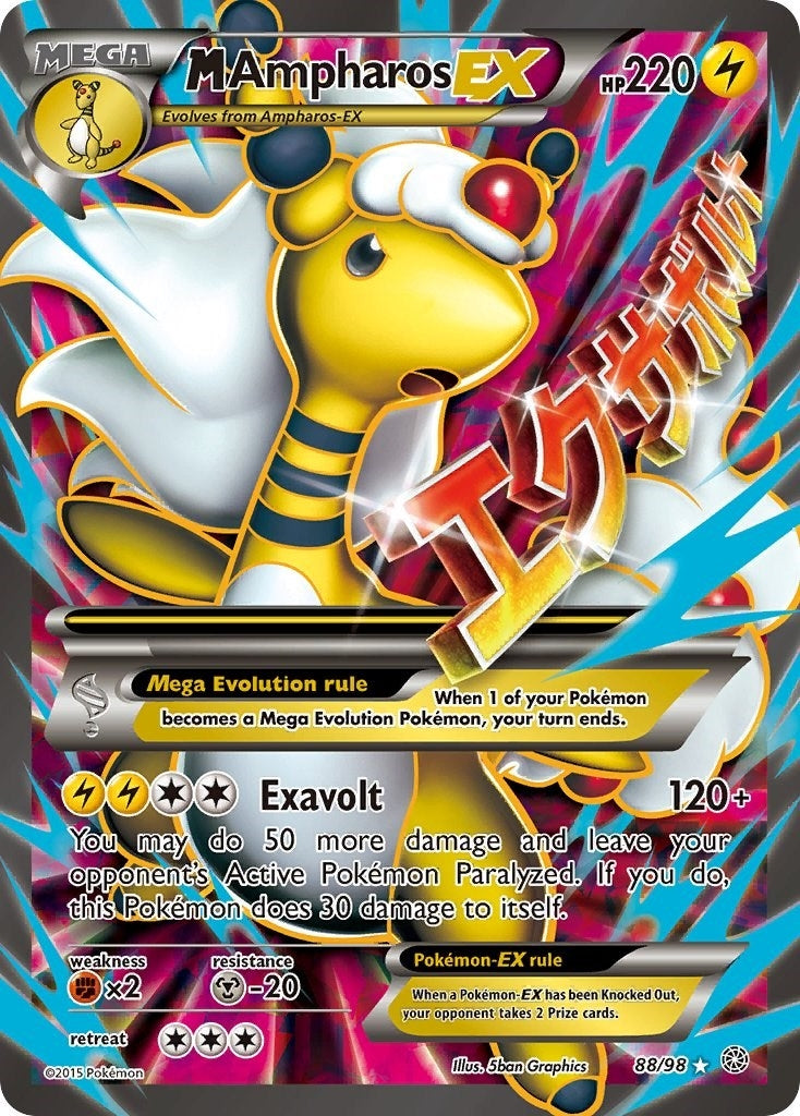 Image for M Ampharos EX (88 Full Art) (88/98) (XY - Ancient Origins) (AOR) - Pokemon