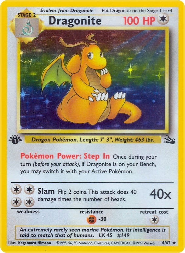 Image for Dragonite (4) (04/62) (Fossil) (FO) - Pokemon
