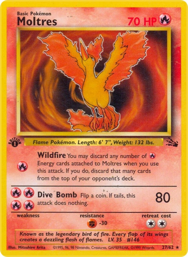 Image for Moltres (27) (27/62) (Fossil) (FO) - Pokemon