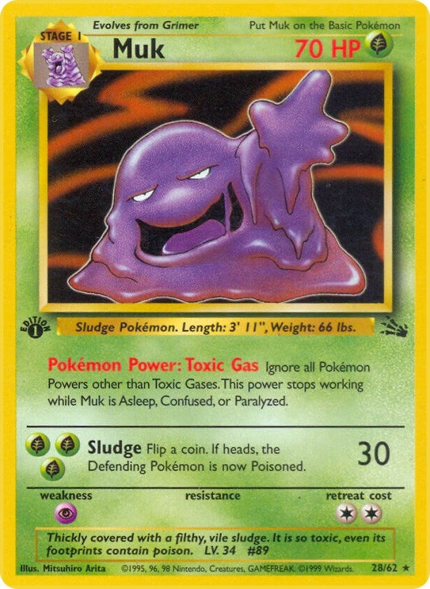 Image for Muk (28) (28/62) (Fossil) (FO) - Pokemon