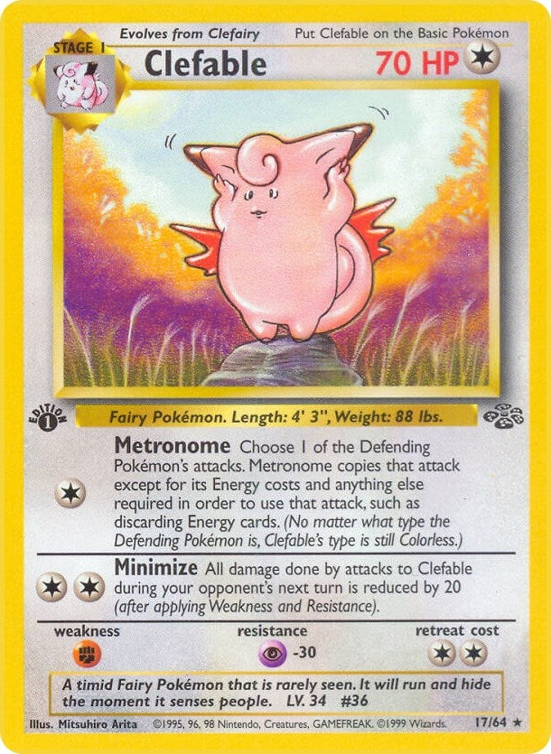 Image for Clefable (17) (17/64) (Jungle) (JU) - Pokemon