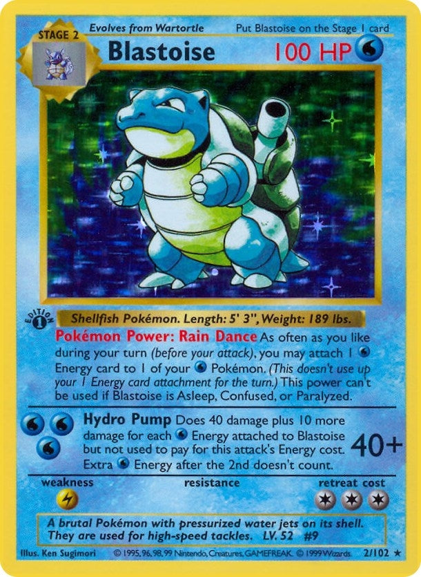 Image for Blastoise (002/102) (Base Set (Shadowless)) (BSS) - Pokemon
