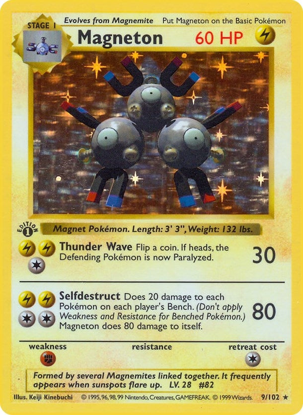 Image for Magneton (009/102) (Base Set (Shadowless)) (BSS) - Pokemon