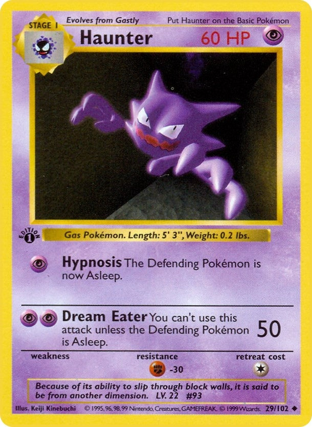 Image for Haunter (029/102) (Base Set (Shadowless)) (BSS) - Pokemon