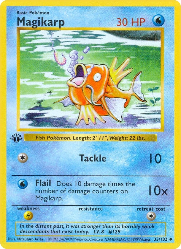 Image for Magikarp (035/102) (Base Set (Shadowless)) (BSS) - Pokemon