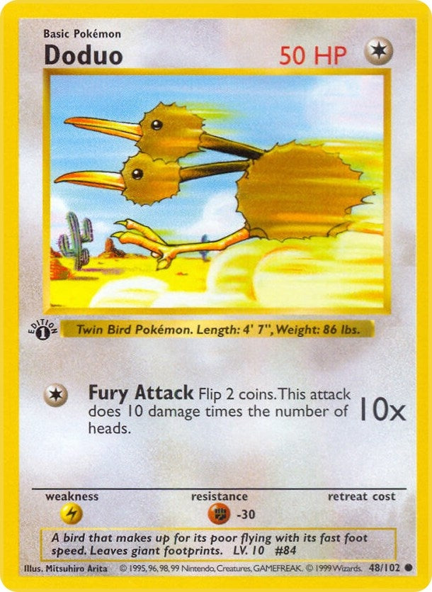 Image for Doduo (048/102) (Base Set (Shadowless)) (BSS) - Pokemon