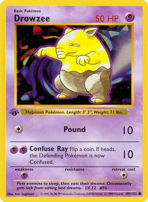 Image for Drowzee (049/102) (Base Set (Shadowless)) (BSS) - Pokemon