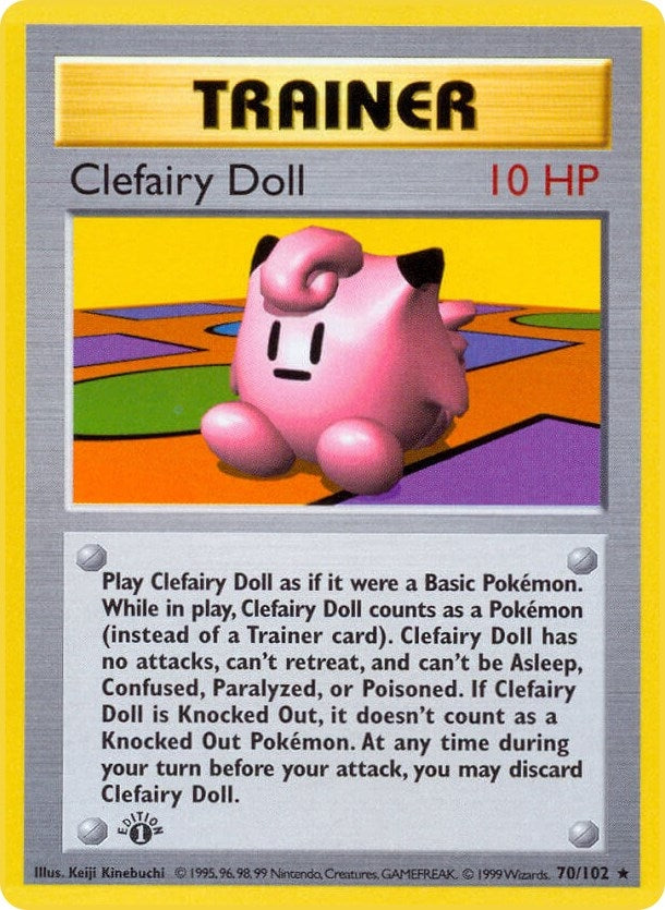 Image for Clefairy Doll (070/102) (Base Set (Shadowless)) (BSS) - Pokemon