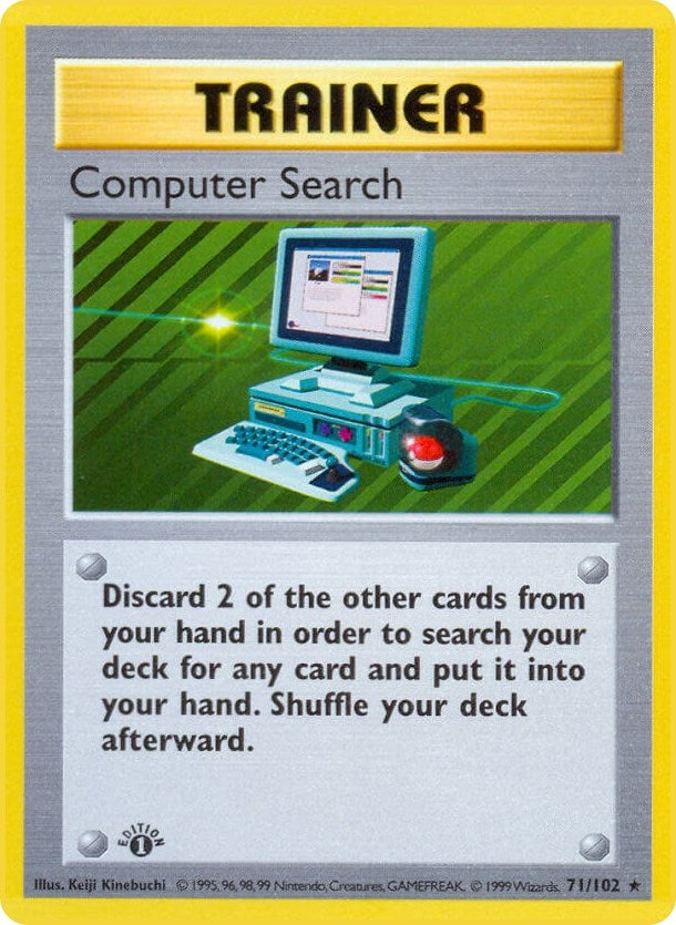 Image for Computer Search (071/102) (Base Set (Shadowless)) (BSS) - Pokemon