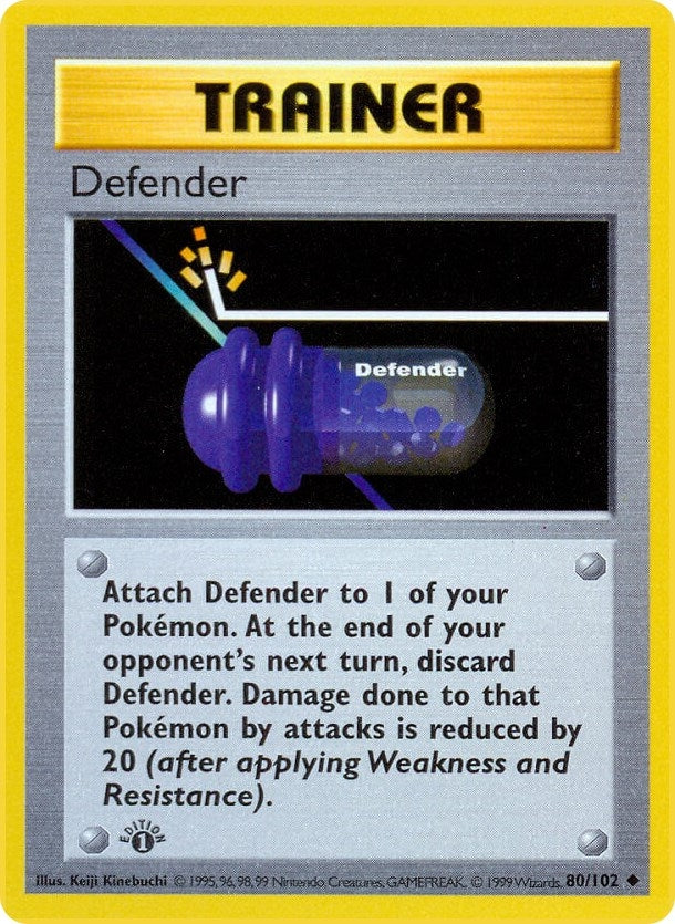 Image for Defender (080/102) (Base Set (Shadowless)) (BSS) - Pokemon
