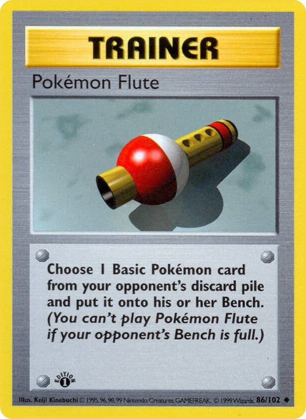 Image for Pokemon Flute (086/102) (Base Set (Shadowless)) (BSS) - Pokemon