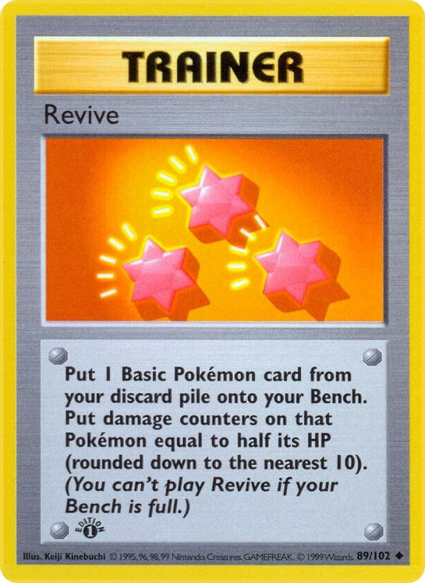 Image for Revive (089/102) (Base Set (Shadowless)) (BSS) - Pokemon