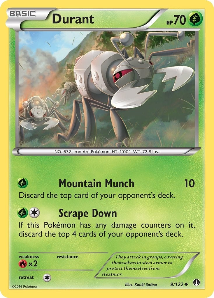Image for Durant (9/122) (XY - BREAKpoint) (BKP) - Pokemon