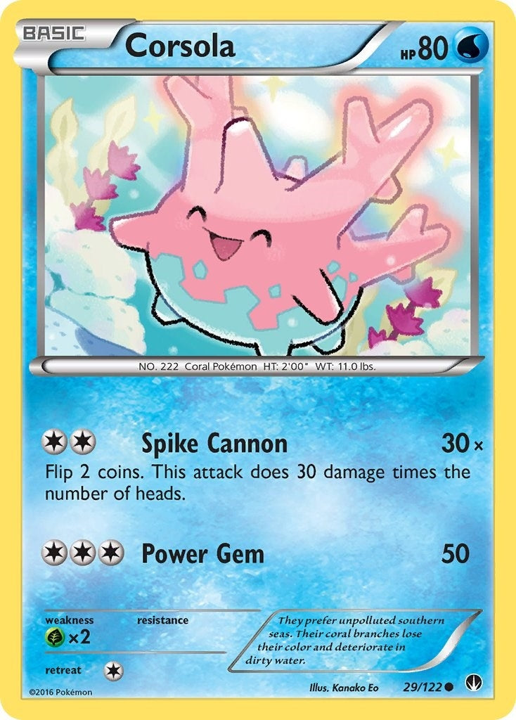 Image for Corsola (29/122) (XY - BREAKpoint) (BKP) - Pokemon