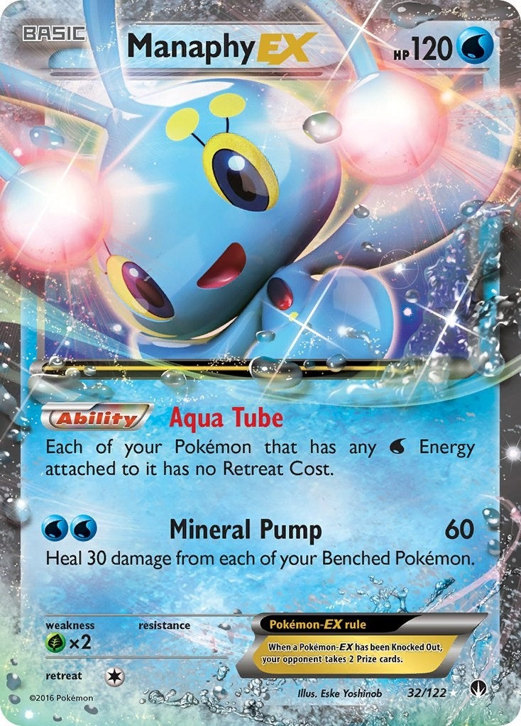 Image for Manaphy EX (32/122) (XY - BREAKpoint) (BKP) - Pokemon