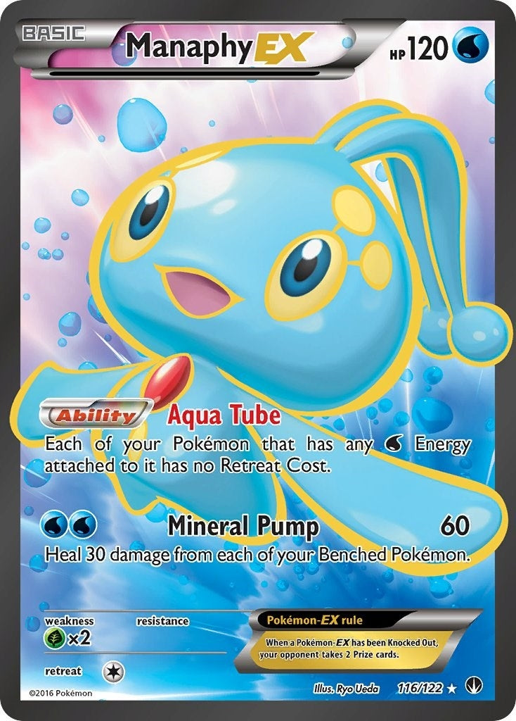 Image for Manaphy EX (Full Art) (116/122) (XY - BREAKpoint) (BKP) - Pokemon
