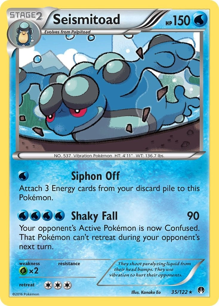Image for Seismitoad (35/122) (XY - BREAKpoint) (BKP) - Pokemon