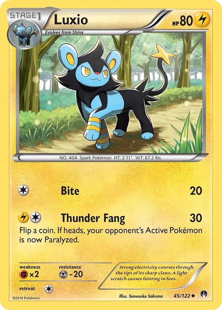Image for Luxio (45/122) (XY - BREAKpoint) (BKP) - Pokemon
