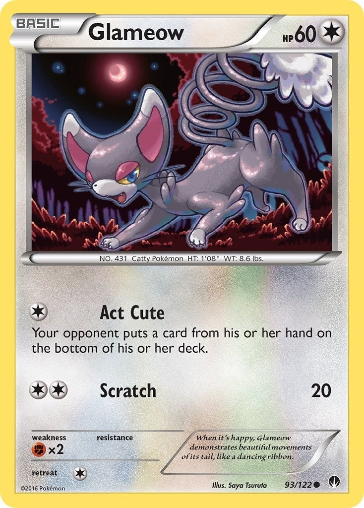 Image for Glameow (93/122) (XY - BREAKpoint) (BKP) - Pokemon