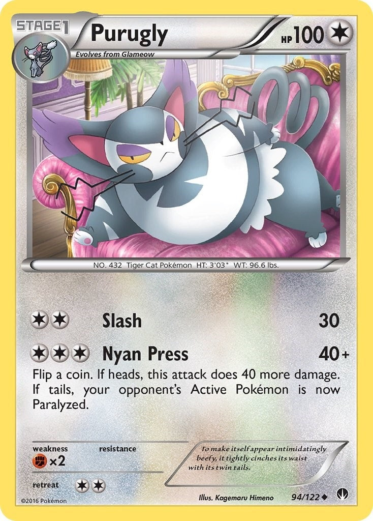Image for Purugly (94/122) (XY - BREAKpoint) (BKP) - Pokemon