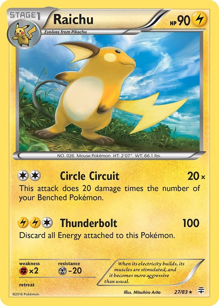 Image for Raichu (27/83) (Generations) (GEN) - Pokemon