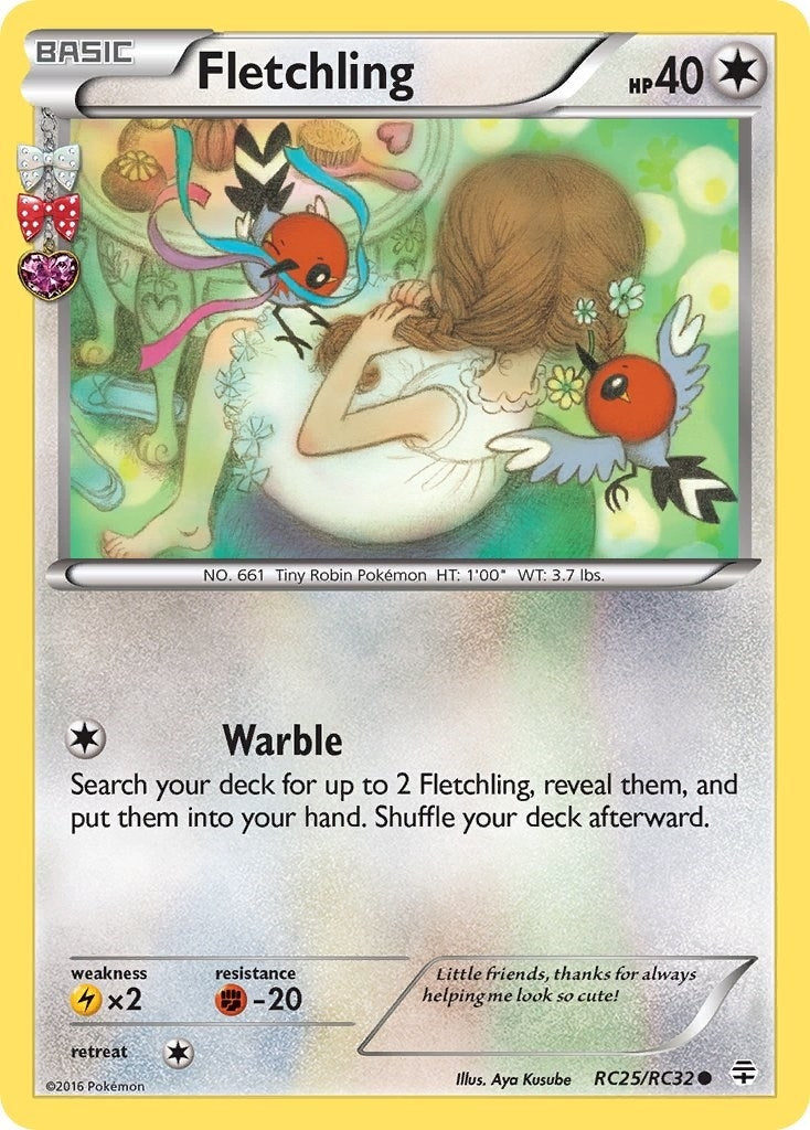 Image for Fletchling (RC25/RC32) (Generations: Radiant Collection) (GEN) - Pokemon