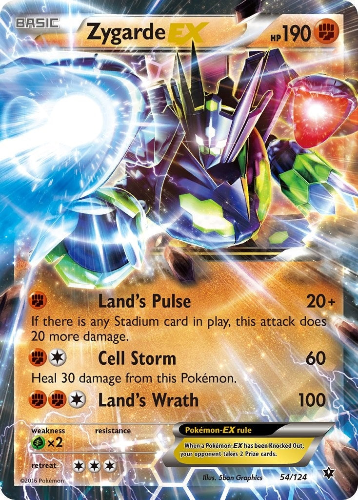 Image for Zygarde EX (54/124) (XY - Fates Collide) (FCO) - Pokemon