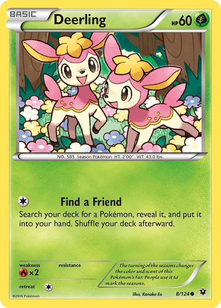 Image for Deerling (8/124) (XY - Fates Collide) (FCO) - Pokemon