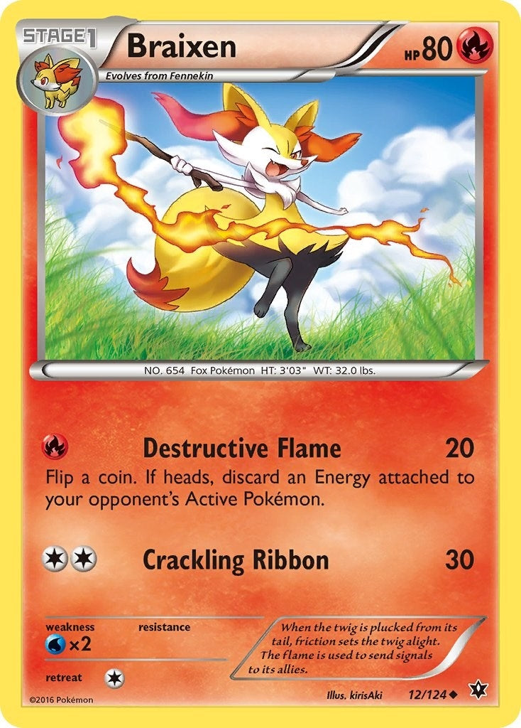 Image for Braixen (12/124) (XY - Fates Collide) (FCO) - Pokemon
