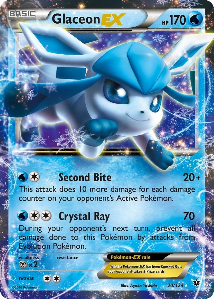 Image for Glaceon EX (20/124) (XY - Fates Collide) (FCO) - Pokemon