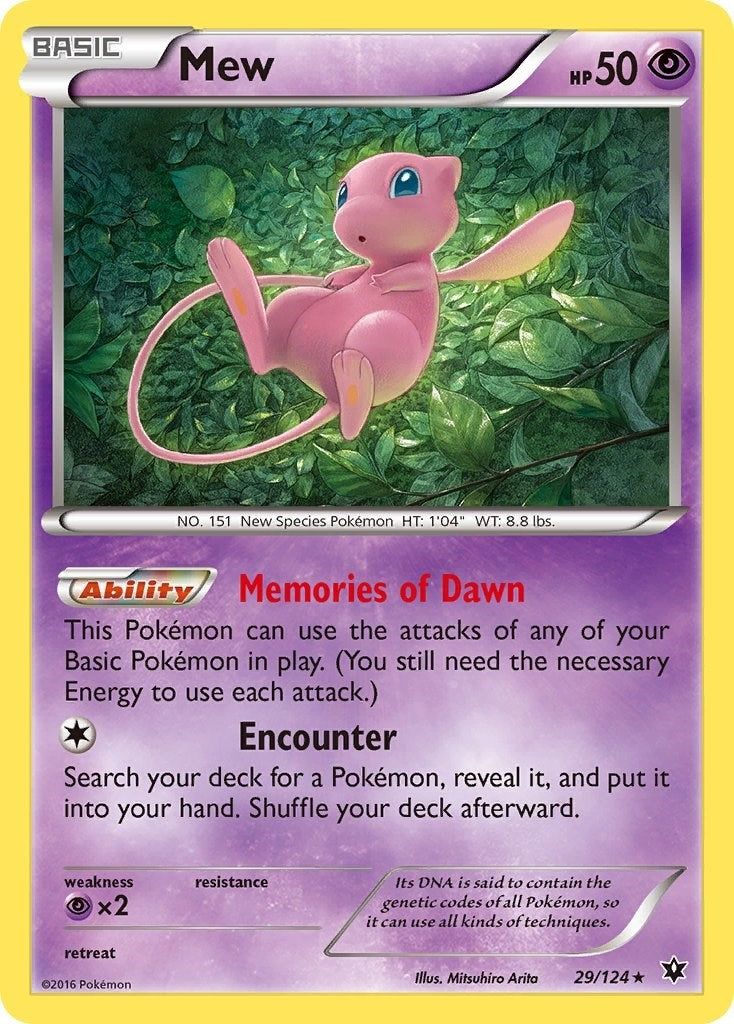 Image for Mew (29/124) (XY - Fates Collide) (FCO) - Pokemon