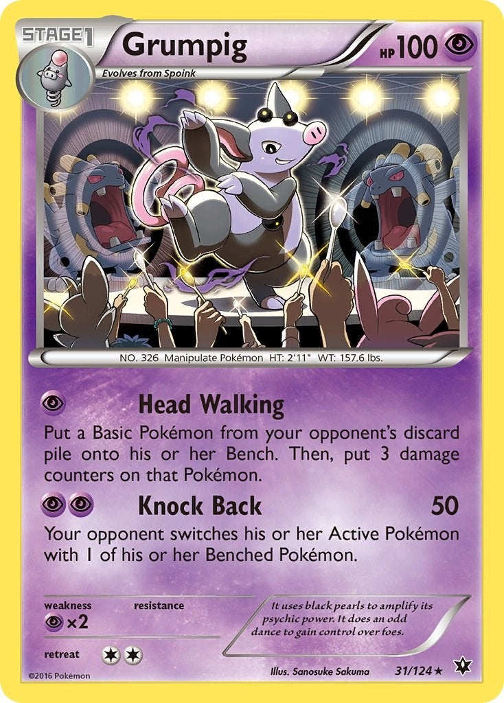 Image for Grumpig (31/124) (XY - Fates Collide) (FCO) - Pokemon