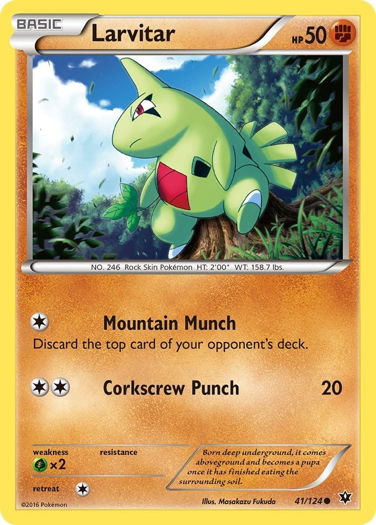 Image for Larvitar (41) (41/124) (XY - Fates Collide) (FCO) - Pokemon