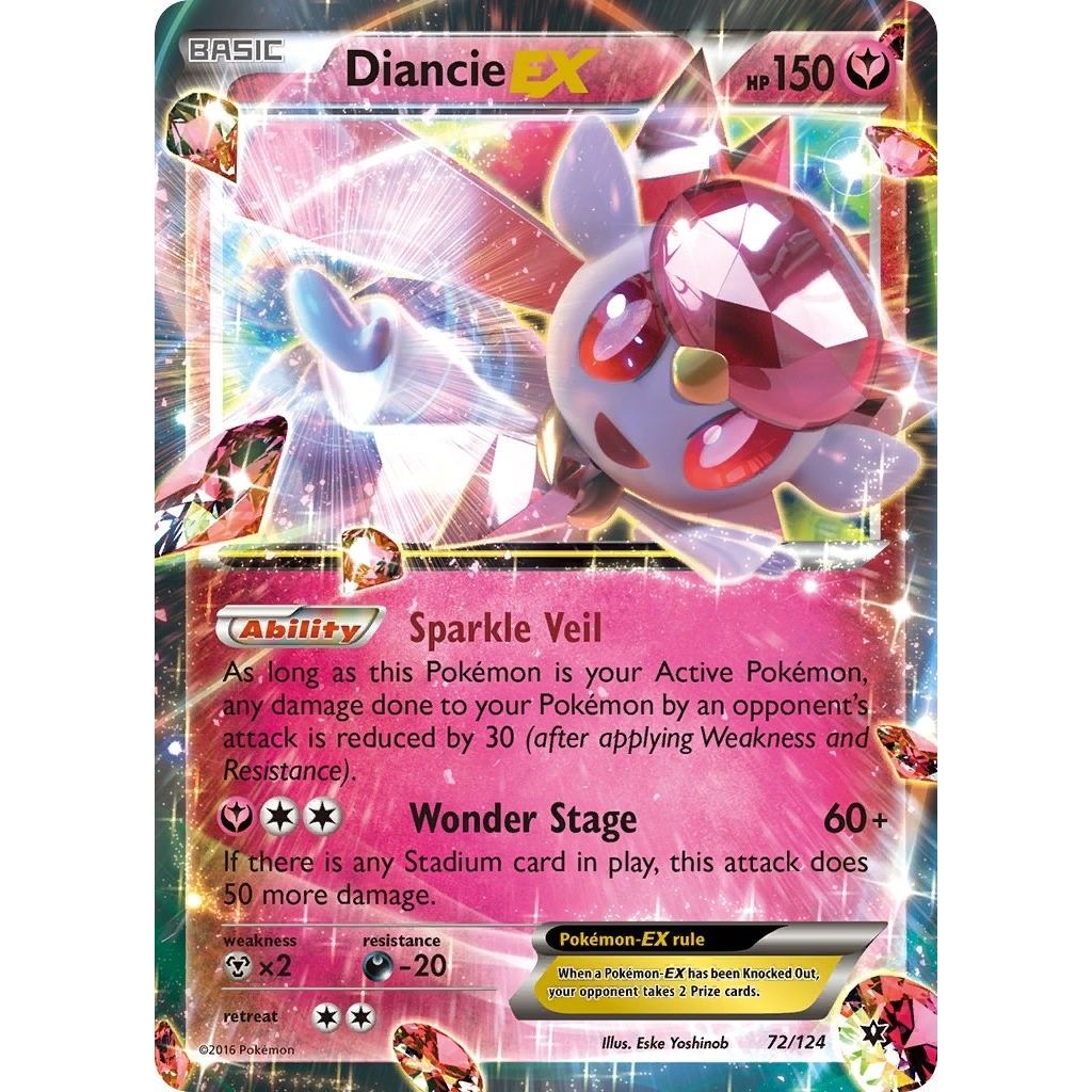 Image for Diancie EX (72/124) (XY - Fates Collide) - Pokemon
