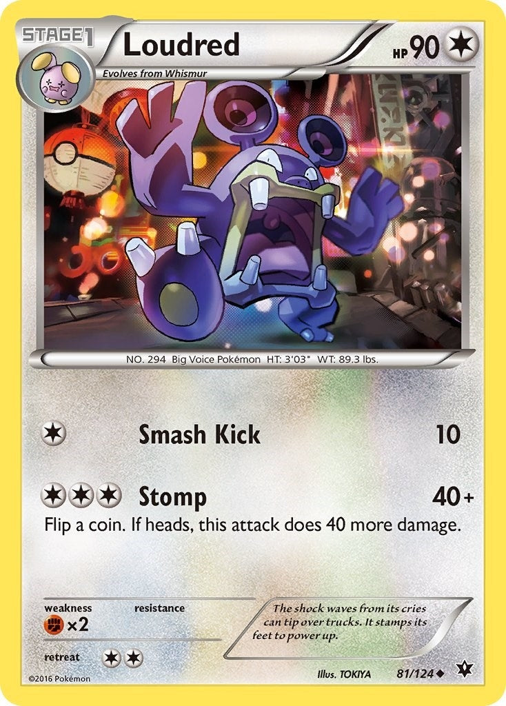 Image for Loudred (81/124) (XY - Fates Collide) (FCO) - Pokemon