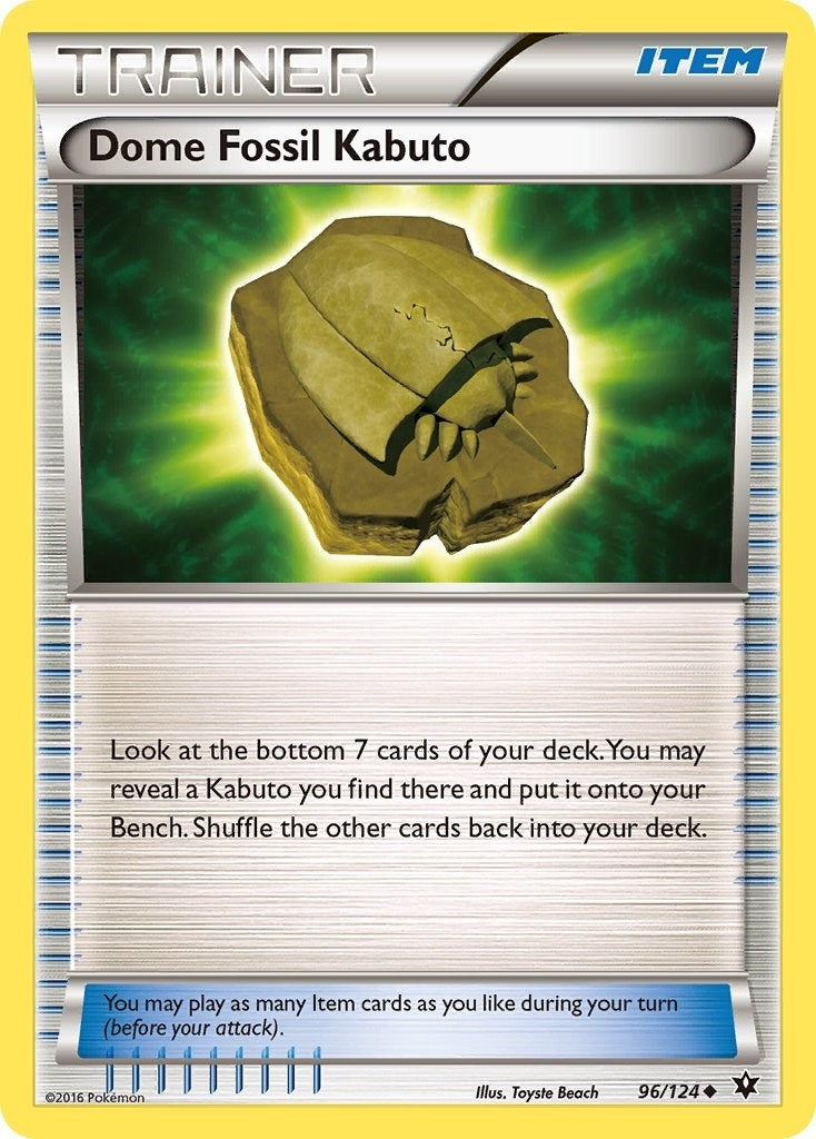 Image for Dome Fossil Kabuto (96/124) (XY - Fates Collide) (FCO) - Pokemon