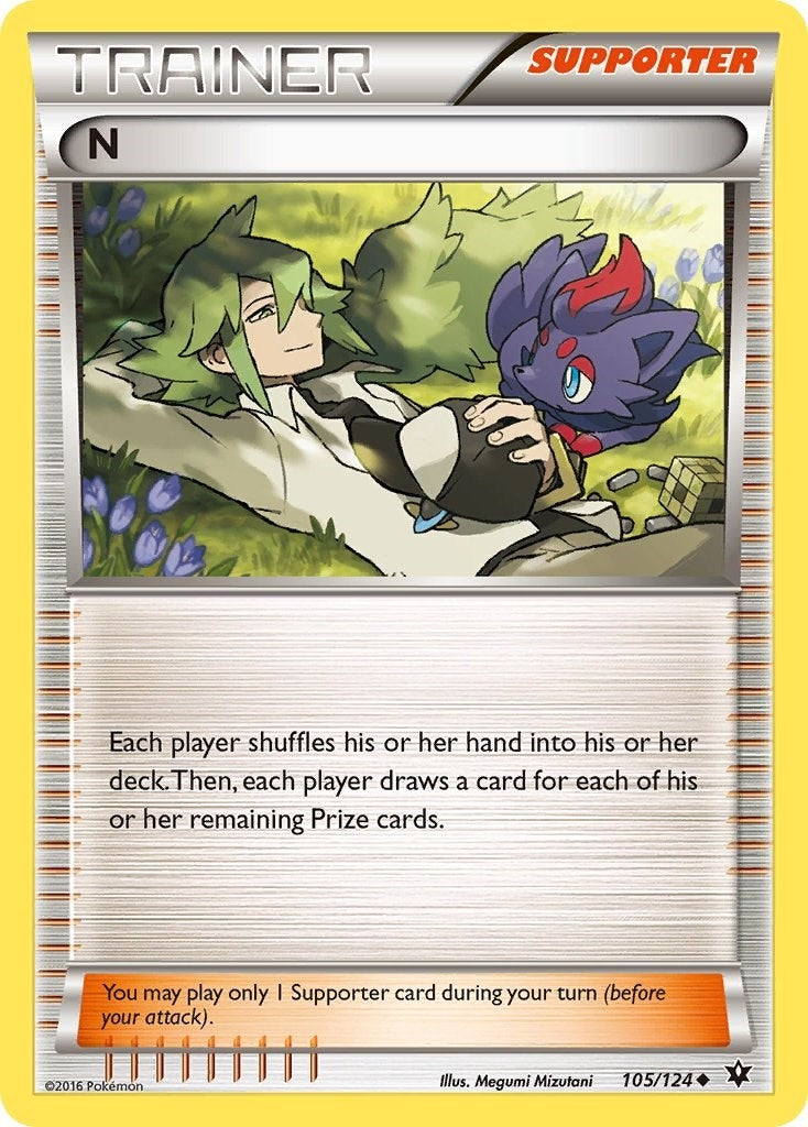 Image for N (Supporter) (105/124) (XY - Fates Collide) (FCO) - Pokemon