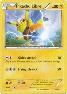 Image for Pikachu Libre (14 - Non-Holo) (14/30) (XY Trainer Kit: Pikachu Libre & Suicune) (PR) - Pokemon