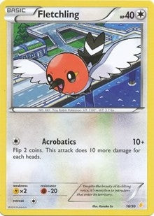 Image for Fletchling (16/30) (XY Trainer Kit: Pikachu Libre & Suicune) (PR) - Pokemon