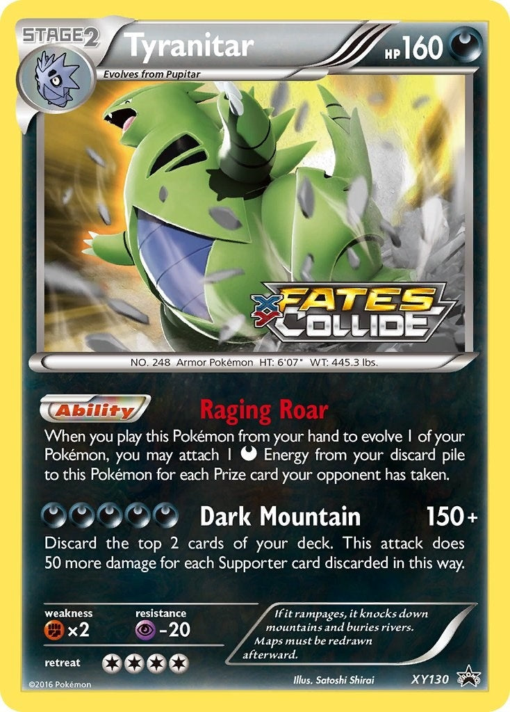 Image for Tyranitar (Prerelease) (XY130) (XY Promos) (PR) - Pokemon