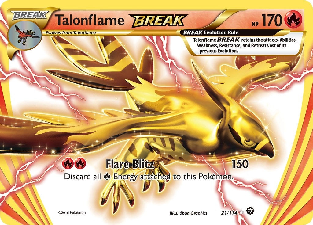 Image for Talonflame BREAK (21/114) (XY - Steam Siege) (STS) - Pokemon