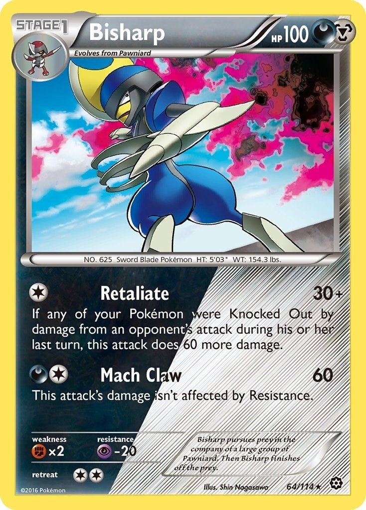 Image for Bisharp (64/114) (XY - Steam Siege) (STS) - Pokemon