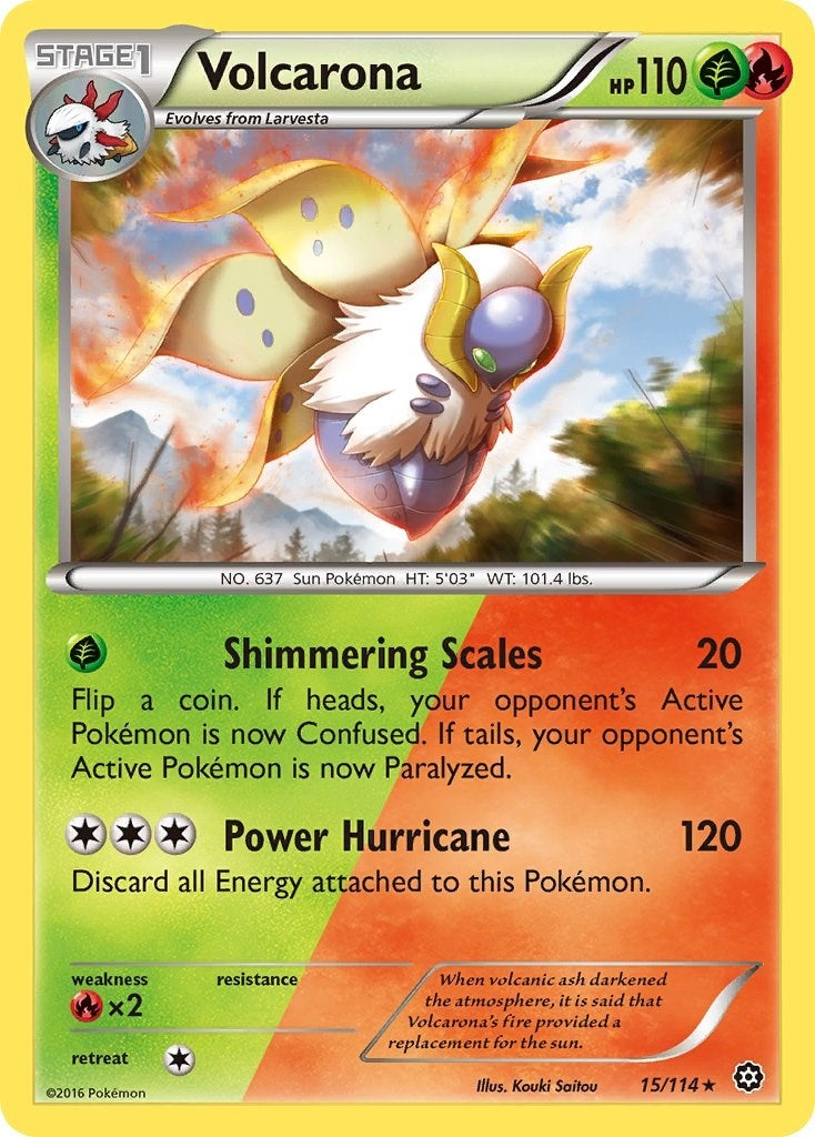 Image for Volcarona (15/114) (XY - Steam Siege) (STS) - Pokemon
