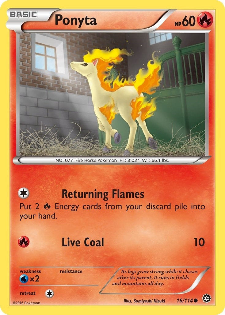 Image for Ponyta (16/114) (XY - Steam Siege) (STS) - Pokemon