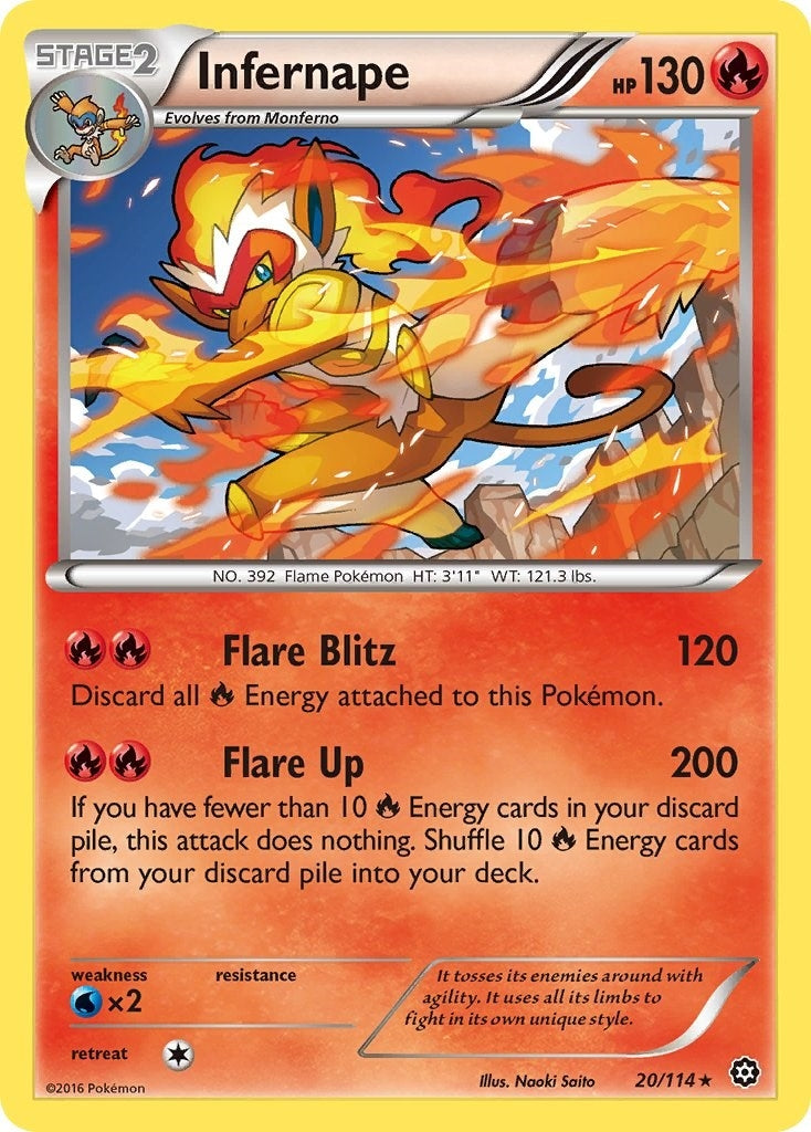 Image for Infernape (20/114) (XY - Steam Siege) (STS) - Pokemon